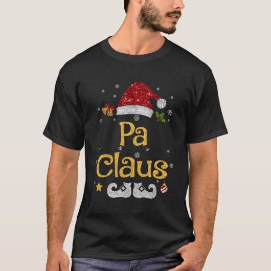 Pa Claus Pajama Familie Matching Kerstmis voor Ker T-shirt (Voorkant)