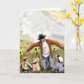 Pa-Crow-Vaderdag-Kaart Kaart (Gele Bloem)