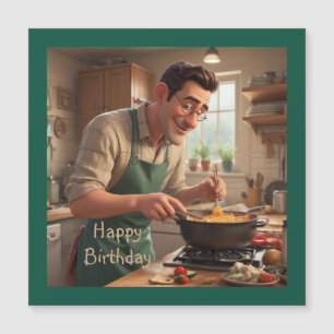 Pa de Cook Verjaardag Magnetische Verjaardag Kaart