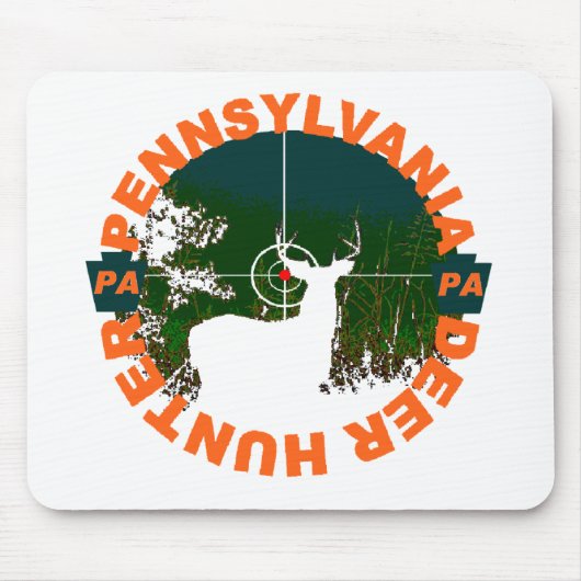 PA Deer Hunter Mousepad Muismat (Voorkant)