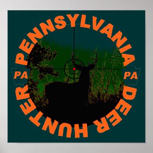 PA Deer Hunter-Poster Poster (Voorkant)