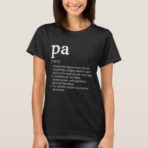 Pa-definitie Grappig zelfstandig naamwoord Cool T-shirt