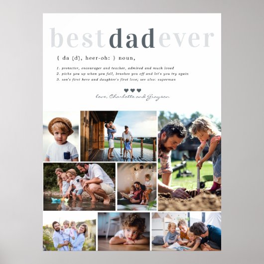 Pa Definition | 8 Foto gepersonaliseerd Poster (Voorkant)