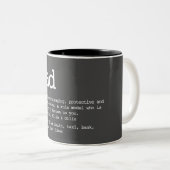 Pa Definition Vaderdag Grey Tweekleurige Koffiemok (Voorkant rechts)