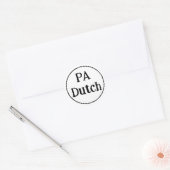 PA Dutch ronde sticker (Envelop)