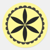 PA Dutch Rosette Ronde Sticker (Voorkant)