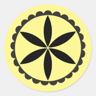 PA Dutch Rosette Ronde Sticker