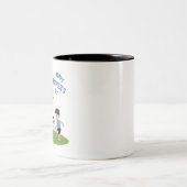 Pa en Son Matching Outfits Vaderdag Tweekleurige Koffiemok (Center)