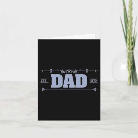 Pa Est. 1972 Vaderdag Kaart (Voorkant)