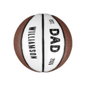 Pa Est. 20XX Vaderdag cadeau voor nieuwe vader Basketbal (Verticaal)