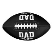 Pa Est. Gevestigd jaar zwart en wit American Football (Voorkant)