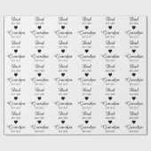 Pa Est. Opa en Est. – Vaderdag Gift | Cadeaupapier (Vlak)