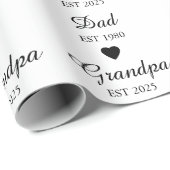 Pa Est. Opa en Est. – Vaderdag Gift | Cadeaupapier (Rol Hoek)