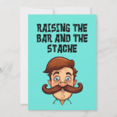 Pa Funny Meme Raising the Bar and the Stache Kaart (Voorkant)