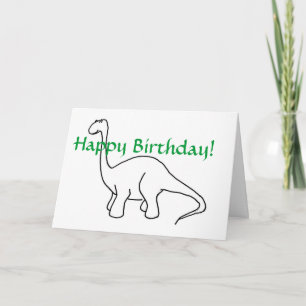 PA- Gelukkige Verjaardag! dinosaurus-Kaart Kaart