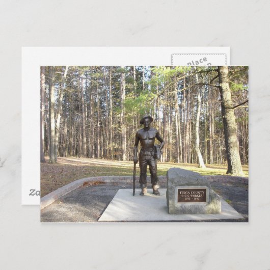 Pa Grand Canyon CCC Statue.JPG Briefkaart (Voorkant / Achterkant)