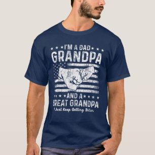Pa Grandpa Great Grandpa Funny Vaderdag T-shirt