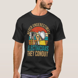 Pa Handyman Electricians Conduit elektreng T-shirt