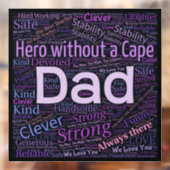 Pa Hero Window Cling Raamsticker (Vel 2)