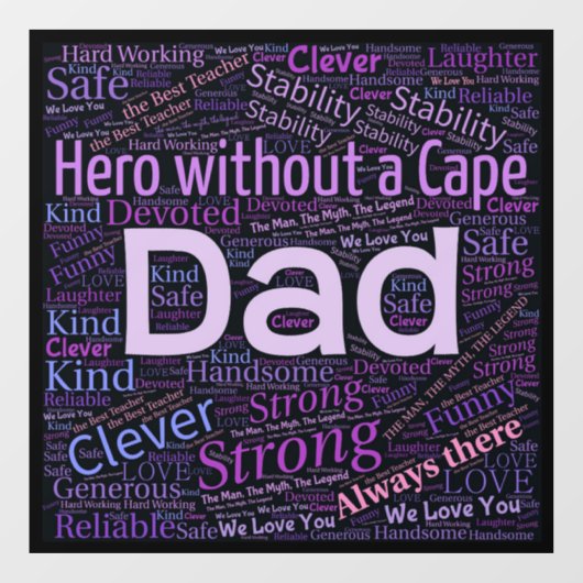 Pa Hero Window Cling Raamsticker (Vel)