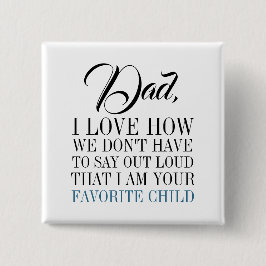 Pa ik ben je favoriete Vaderdag Button