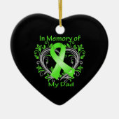 Pa - in Memory Lymphoma Heart Keramisch Ornament (Voorkant)