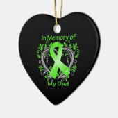 Pa - in Memory Lymphoma Heart Keramisch Ornament (Links)