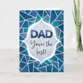 Pa Je bent de beste gelukkige vaderdag blauw Kaart (Voorkant)