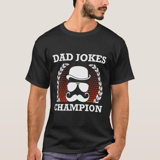 Pa Joke Champion Vaders Dag Opa Ouders Gran T-shirt (Voorkant)