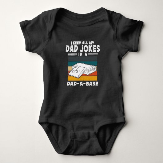 Pa Joke Data Scientist Pun Computer Science Romper (Voorkant)