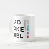Pa Joke Fuel Meter Funny Fathers Dag Koffiemok (Voorkant links)