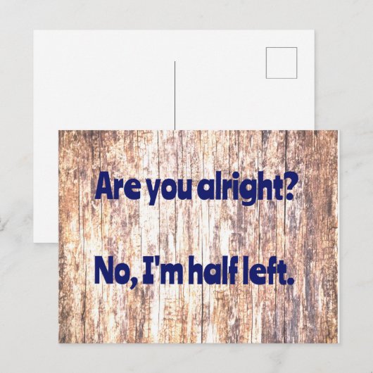 Pa Joke:  Gaat het wel? Briefkaart (Voorkant / Achterkant)