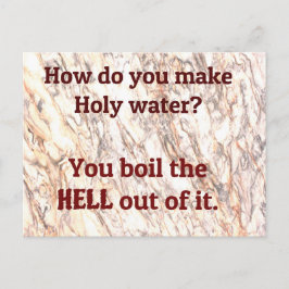 Pa Joke: Hoe maak je heilig water? Briefkaart