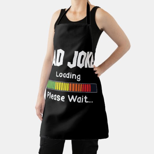 Pa Joke Loading Wacht alsjeblieft papa Humor. Schort (Insitu)