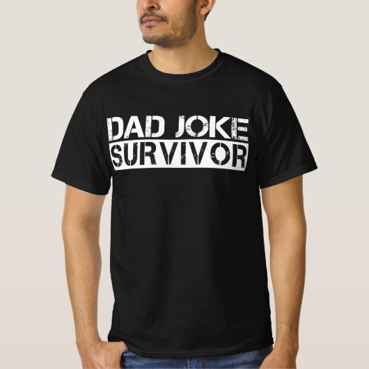 Pa Joke Survivor Grappige Vaderdag T-shirt (Voorkant)