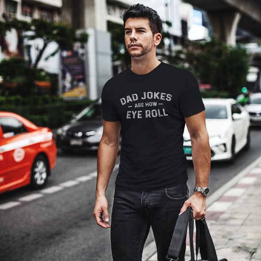 Pa Jokes is hoe Eye Roll - Funny Fathers Day Gif T-shirt