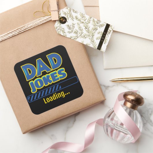 Pa Jokes Loading Vierkante Sticker (Geschenken)