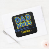 Pa Jokes Loading Vierkante Sticker (Envelop)