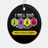Pa Jokes | Periodieke tabel | Wetenschap | Leraar Keramisch Ornament (Links)