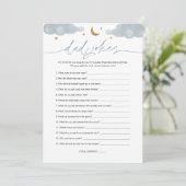 Pa Jokes Twinkle Star Baby shower Game Kaart (Staand voorkant)