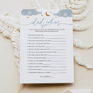 Pa Jokes Twinkle Star Baby shower Game Kaart