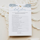 Pa Jokes Twinkle Star Baby shower Game Kaart