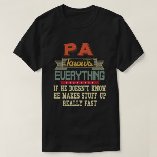 Pa kent alles Funny Grandpa Gift T-shirt