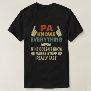 Pa kent alles Funny Grandpa Gift T-shirt