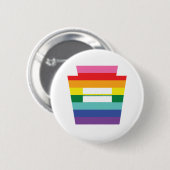 PA Keystone Marriage Equality Rainbow Graphic Ronde Button 5,7 Cm (Voorkant /achterkant)