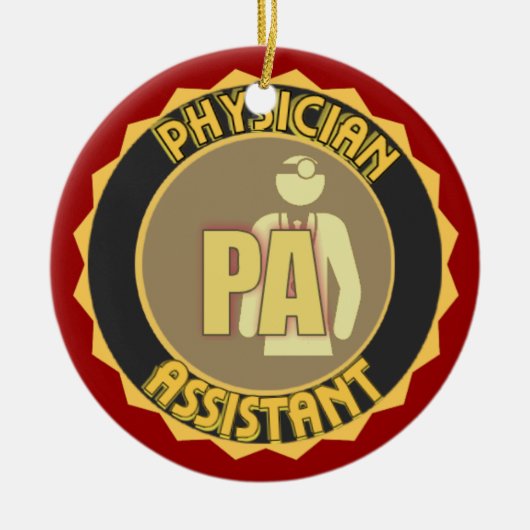 PA LOGO PHYSICIAN ASSISTANT CHRISTMAS ORNAMENT (Voorkant)