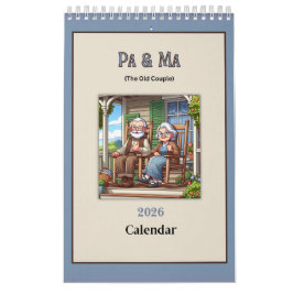 Pa & Ma (De Oude Mensen) Pret 2026 Kalender