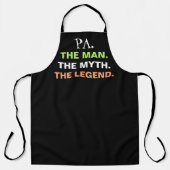Pa Man Myth Legend Funny Quote Mannen Schort (Voorkant)