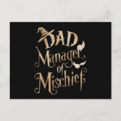 Pa Manager van Mischief Magical Wizard Vaders Day Briefkaart (Voorkant)