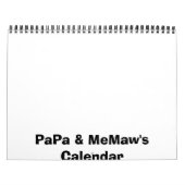 Pa & MeMaw-agenda Kalender (Hoes)